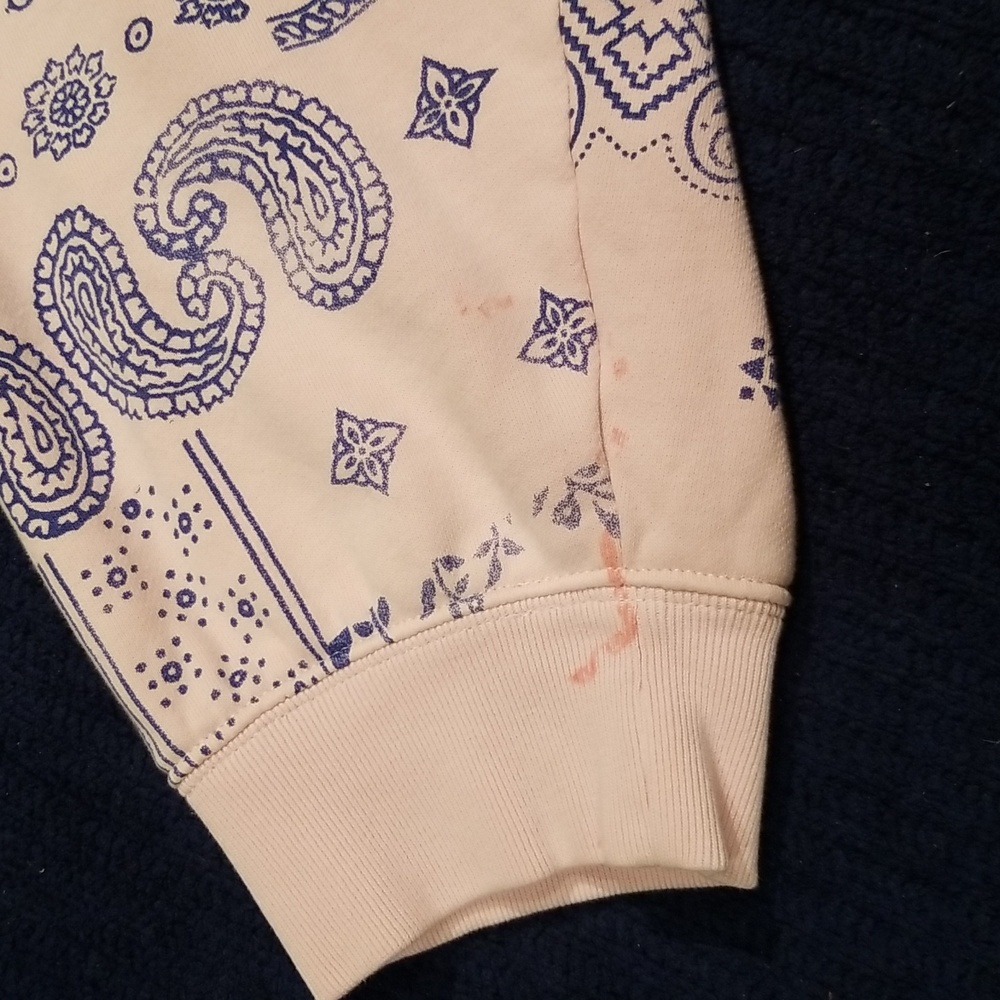 JCrew Patterned Hoodie with Blue Accents - Picture 8 of 8